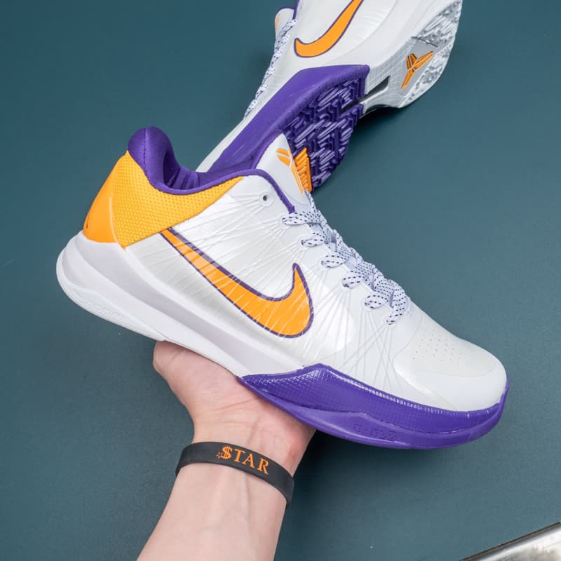 Nike Zoom Kobe 5 Lakers Home White Purple
