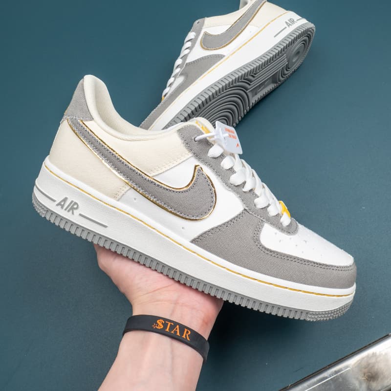 Nike Air Force 1 Low Beige Grey Gold SNKRS