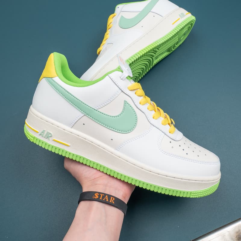 Nike Air Force 1 Low Candy White Yellow Green