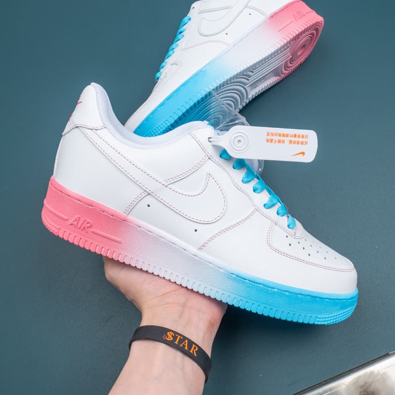 Nike Air Force 1 Low White Blue Pink