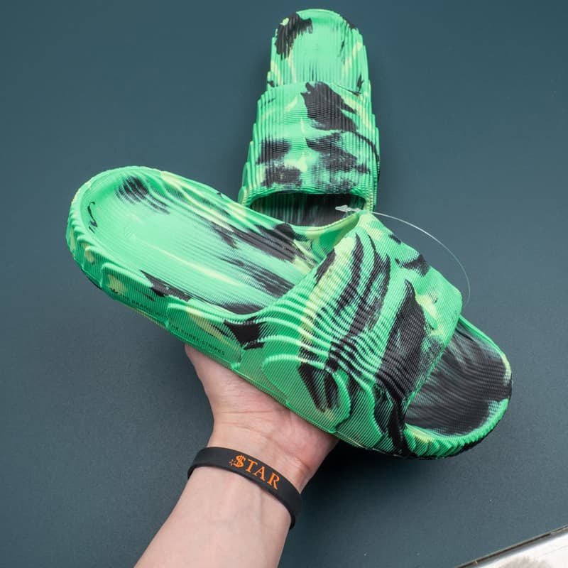 Adidas Adilette 22 Green Black flip-flops