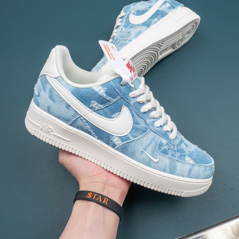 Nike Air Force 1 Low Blue Denim White SNKRS