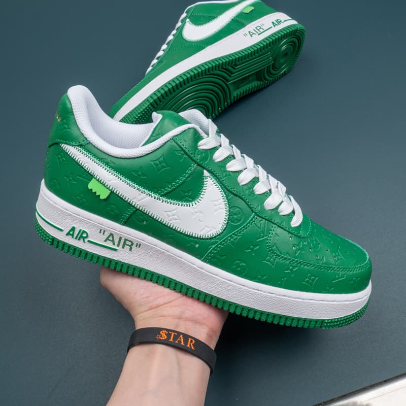 Nike Air Force 1 Green White SNKRS