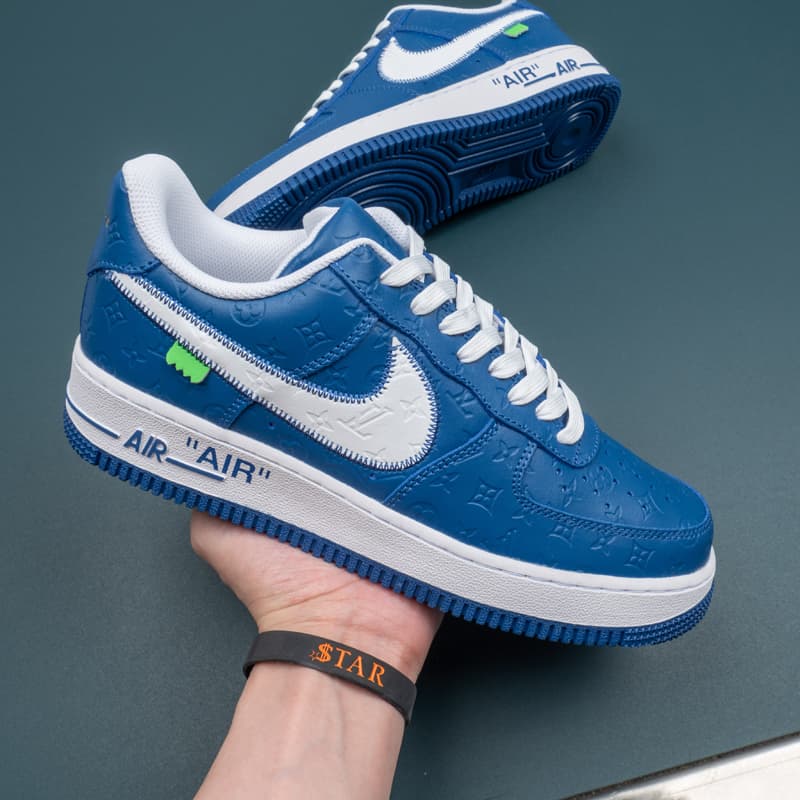 Nike Air Force 1 Navy Blue White SNKRS